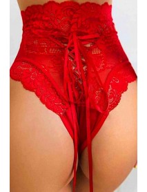 Sistina Red Lace Panties K1001 