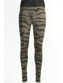 Derya Kurşun Zebra Pattern Green Leggings Tights Derya Kurşun TRND08
