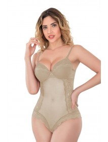 Emay 176 Lace Bodysuit Mink