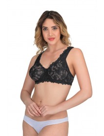 Emay 178 C Underwire Lace Bra Black