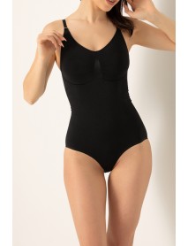 DoReMi Seamless Snap Bodysuit Black 002-000561