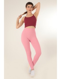 002-000807 DoReMi Seamless Knitted High Waist Tights Light pink