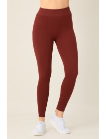002-000807 DoReMi Seamless Knitted High Waist Tights Burgundy