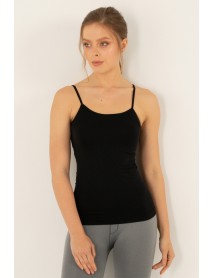 Miorre Seamless Thin Strap Women's Athlete Black 001-001141