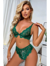 DoReMi Lace Fantasy Bra Set Green 002-002311