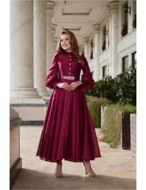 Sahara Ahenk Evening Dress Marsala