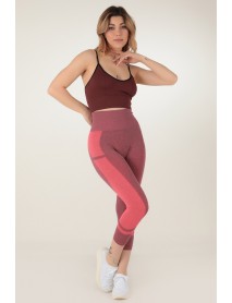 001-001115 Miofit Women's High Waist Sports Tights NeonOrange Melange