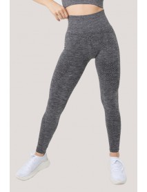 Gigotto Women's Seamless High Waist Sports Tights Grey 279-000009  