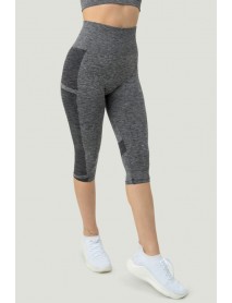 999-ZZ0107 MioFİT Women's Seamless Sports Short Tights Grey Melang ( Short )