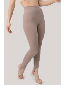 002-000137  DoReMi Seamless Ribbed Normal Waist Tights Mink