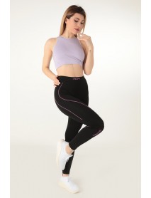 Gigotto Striped Women's Normal Waist Tights Black 279-000010  