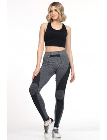Gigotto Women's High Waist Sports Tights Grey 279-000003 