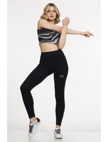 Gigotto Women's High Waist Sports Tights Black 279-000003 