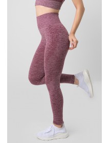 002-000178 DoReMi Seamless Daily Normal Waist Sports Tights Burgundy