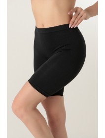 002-001159 DoReMi Seamless Normal Waist Short Tights Black