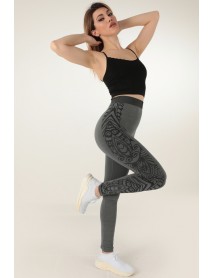 999-ZZ0135 Miorre High Waist Patterned Sports Seamless Tights