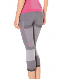 237-009215  MioFit Power Short High Waist 3/4 Seamless Sports Tights  Gray-Pink