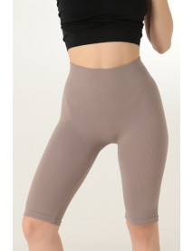 002-000141 DoReMi Ribbed Short Tights Mink