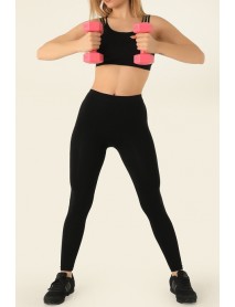 Gigotto Women's Seamless Normal Waist Tights Black 279-000008  