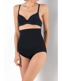 DoReMi Comfortable Supportive Comfortable High Waist Maternity Panties with Snap Fasteners Black 020-011224