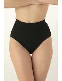 Gigotto High Waist Seamless Panties Corset Black 001-001246