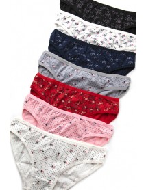 DoReMi Patterned Daily Fit 7-Piece Daily Comfortable Fit Women's Panties 002-001819