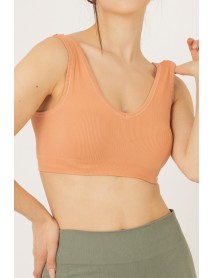 001-015255 Miorre Seamless Seamless Unsupported Sports Bra Salmon