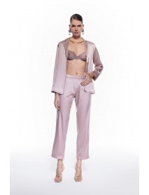 Mers Silk Luno Silk Pyjama Set Blush