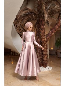 Sahara Buhara Evening Dress Fig Color