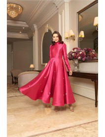 Sahara Buhara Evening Dress Fuchsia