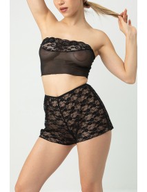 DoReMi Tulle Detailed Bralette Set with Shorts 002-001288