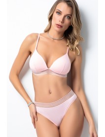 Miorre Push-Up Filled Pink Line Triangle Bra Set 01-000178