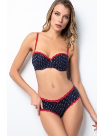 Miorre Push-Up Padded Strapless Polka Dot Bra Set 148-006950 