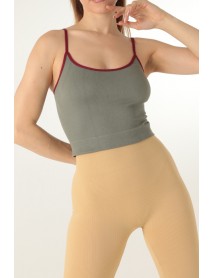 Gigotto Seamless Wick Pick-up Bustier Khaki 001-001215