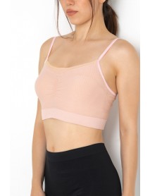 Gigotto Seamless Patterned Soft Bustier 001-001208 Powder