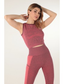 Miorre Seamless Women's Thick Strappy Crop Red 999-ZZ0137