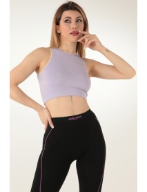  Miorre Seamless Women's Thick Strap Crop Lilac 999-ZZ0137