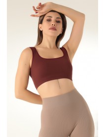 Miorre Wick Sports Bustier With Thick Straps Without Support Brick 999-ZZ0121