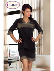 DoReMi Black Gold Combed Nightgown 002-000335