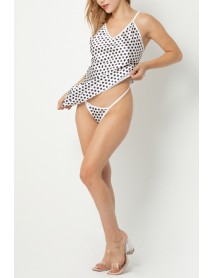 Phevos Patterned Back Low-Cut Nightgown 012-002208