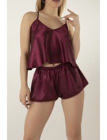 Doremi Short Set 002-001271 Burgundy