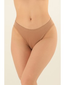 Miorre Seamless Normal Waist Breathable Non-sweating Comfortable Pattern Women's Slip Panties Bronze 001-011222