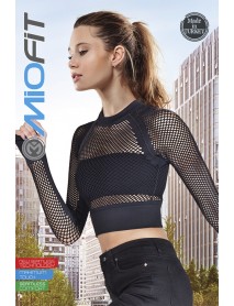 001-000455  MioFit Women's Obsidian Long Sleeve Seamless Sports T-Shirt