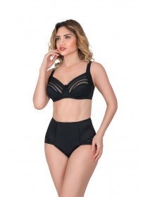 Emay 183 C Side Supported Underwire Bra Black