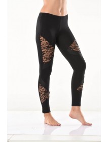 Derya Kurşun Guipure Lace Detailed Women's Leggings 0583