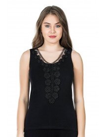 Derya Kurşun Laced Zero Sleeve Women's Athlete 155 Black