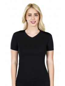 Derya Kurşun Half Sleeve V-Neck Women's T-Shirt 227