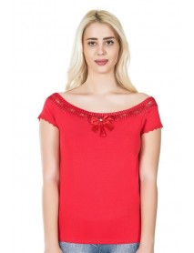 Derya Kurşun Lace Women's T-Shirt 259