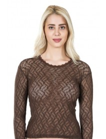 Derya Kurşun Long Sleeve Lace Women's T-Shirt 279