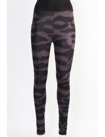 Derya Kurşun Purple Patterned Leggings Women's Tights Derya Kurşun TRND07